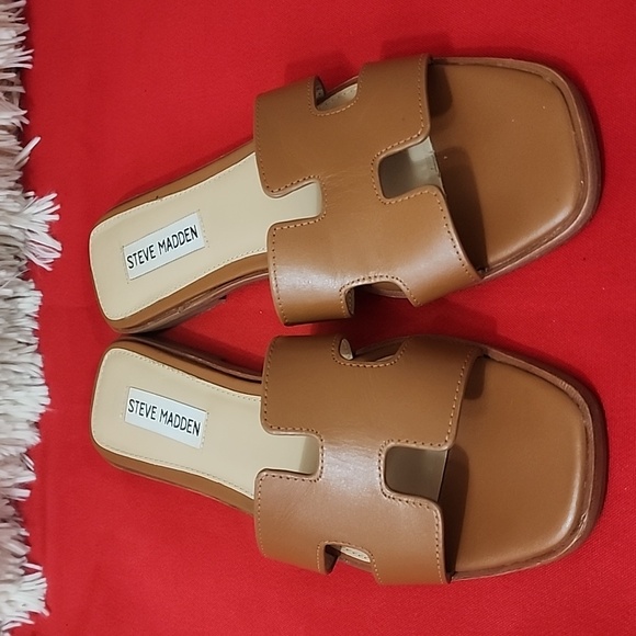STEVE MADDEN HADYN Sandals Cognac - Picture 1 of 7